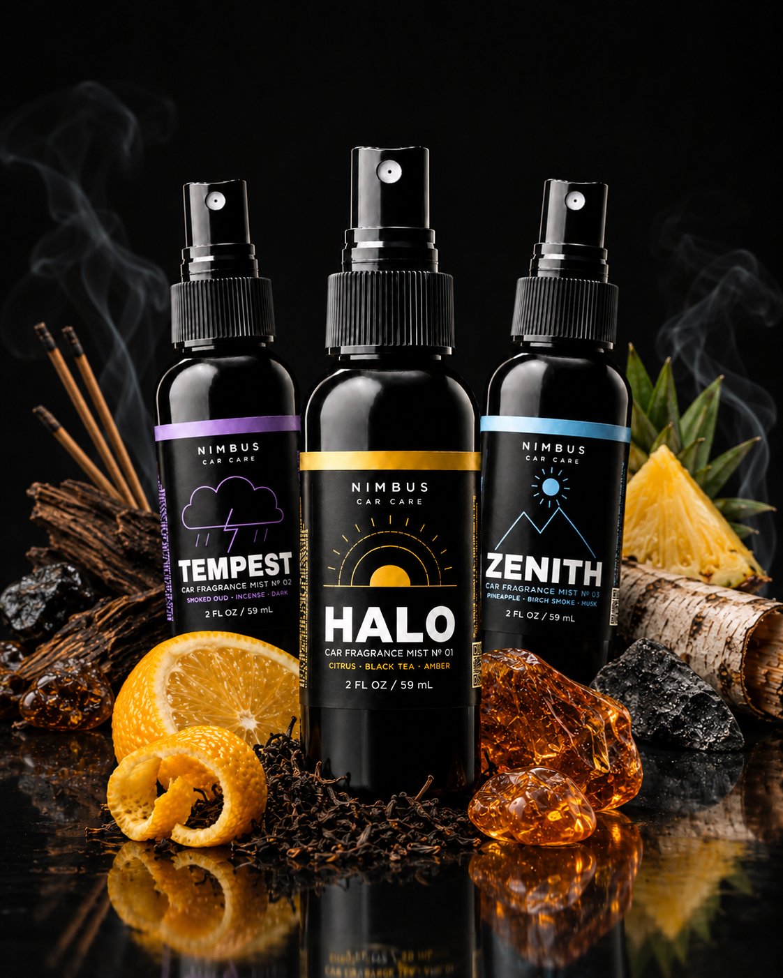 The three NIMBUS skies — Halo, Tempest and Zenith